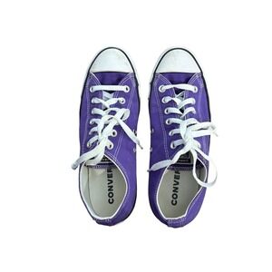 Converse All Star Chuck Taylor Low Top Purple Canvas Sneakers Women's Size 9